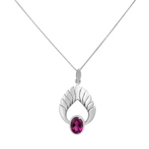 Handcrafted Silver Abstract Heart Pendant – Sleek Minimalist Romantic Gift