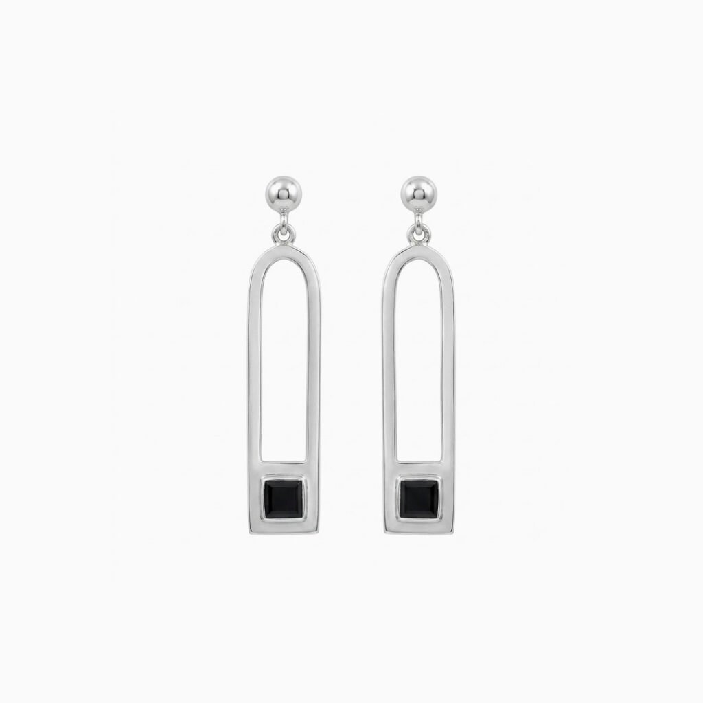Eclipse Arch Drop Earrings