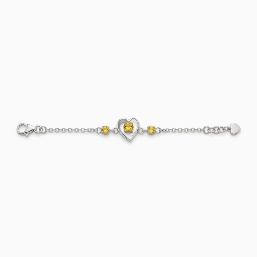 Golden Heart Openwork Bracelet