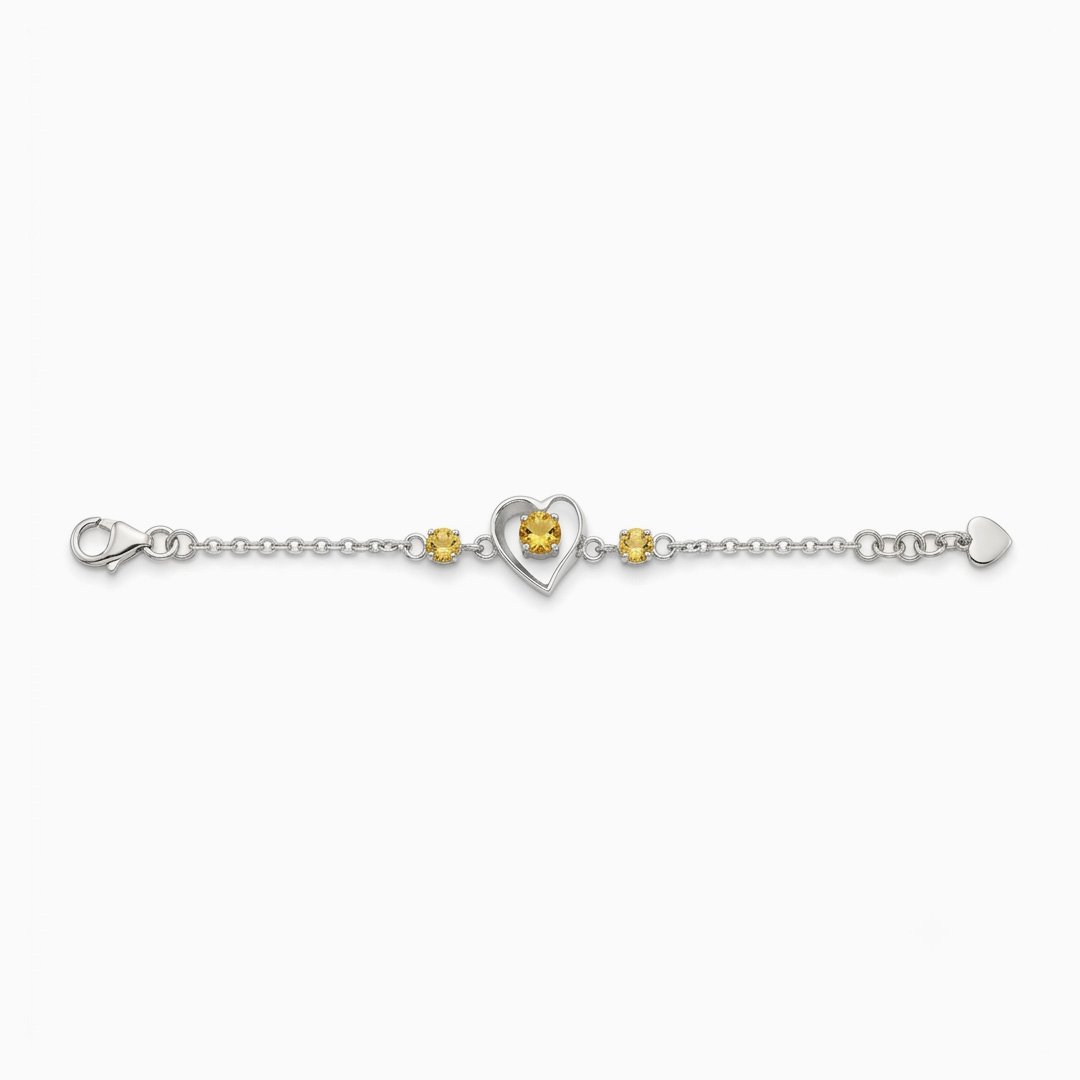 Golden Heart Openwork Bracelet